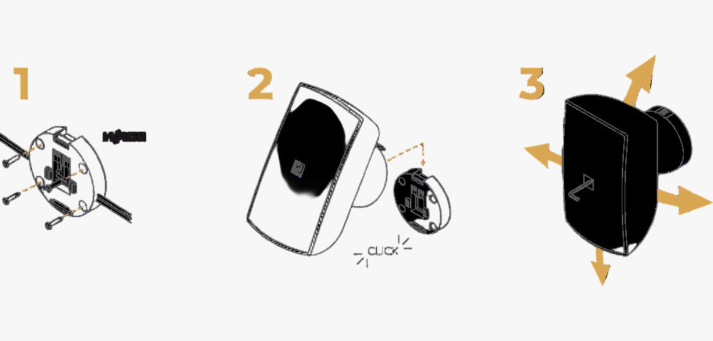 6" In & outdoor surface mount loudspeaker with CleverMount+™