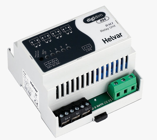 Helvar 494 Relay Unit – 4 × 10 A Relay Interface