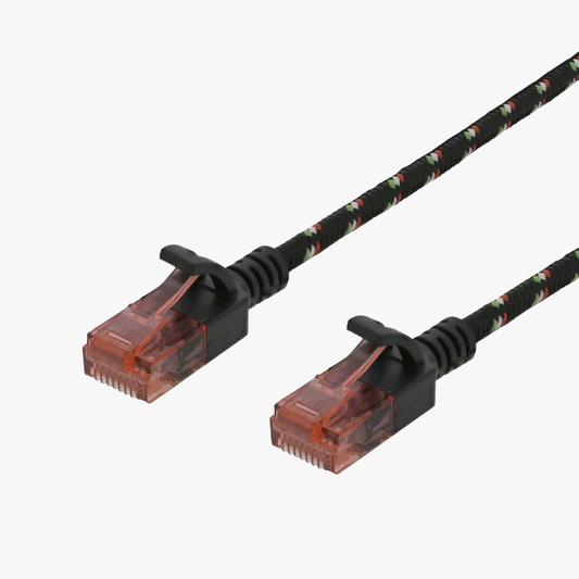 Cat6a UUTP Slim Patch Cable, braided