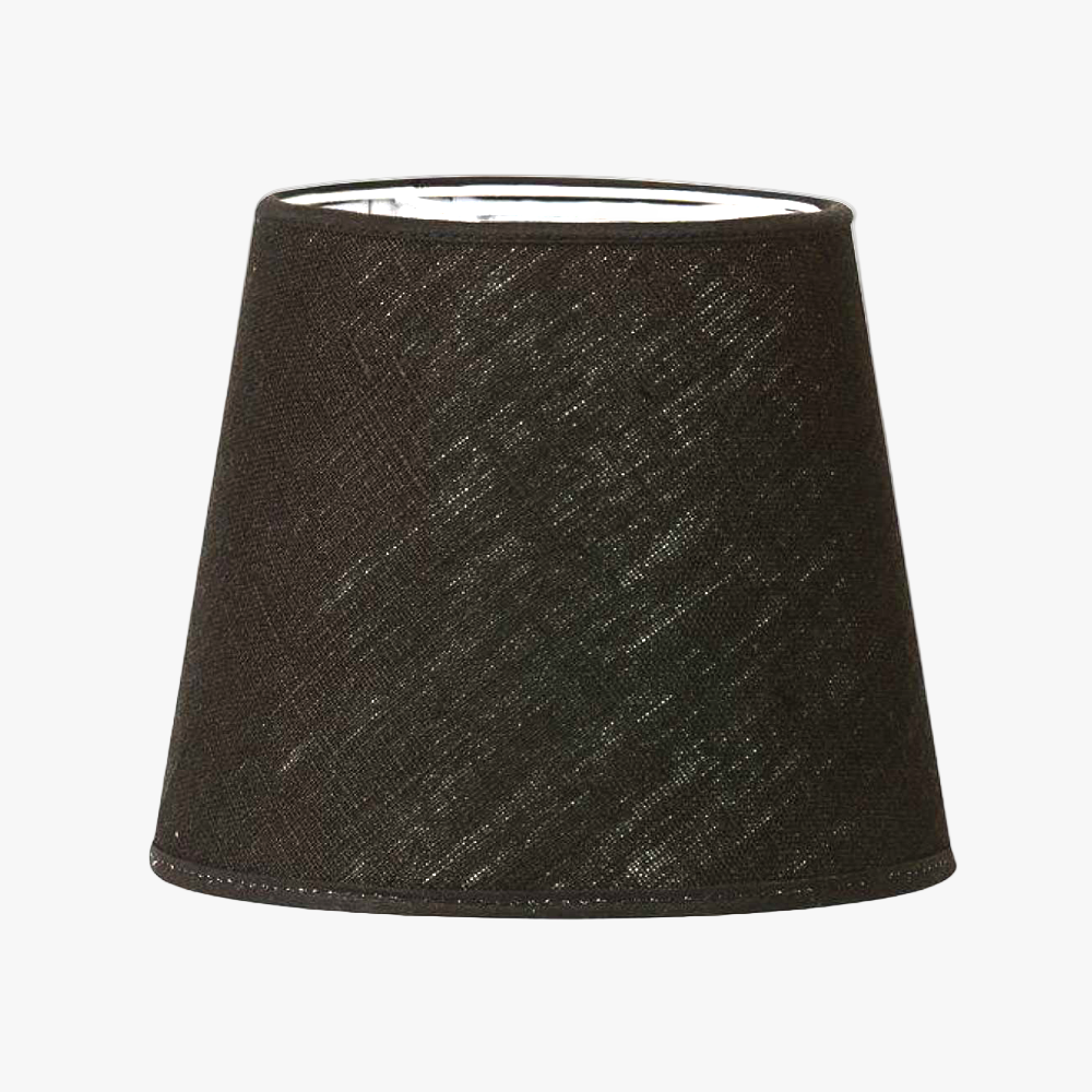 Black lampshade on a white background