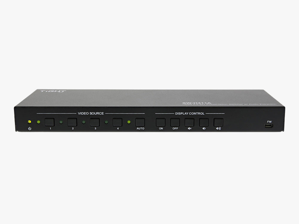 18G HDMI 2.0 4x1 Presentation Switcher – Tight AV SW-H411A