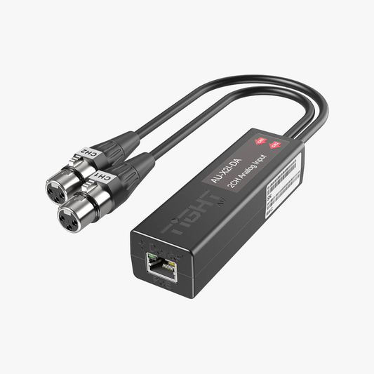 Dante 2-Channel XLR Input Adapter – Tight AV AU-X2I-DA